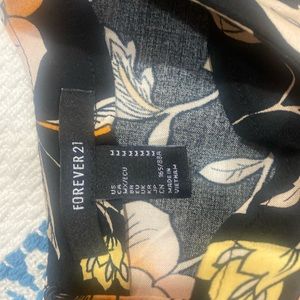 Mini floral black dress size M